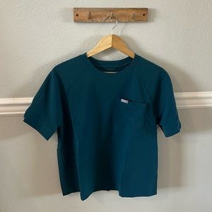Caribbean Blue Kaumba Classic Raglan Scrub Top